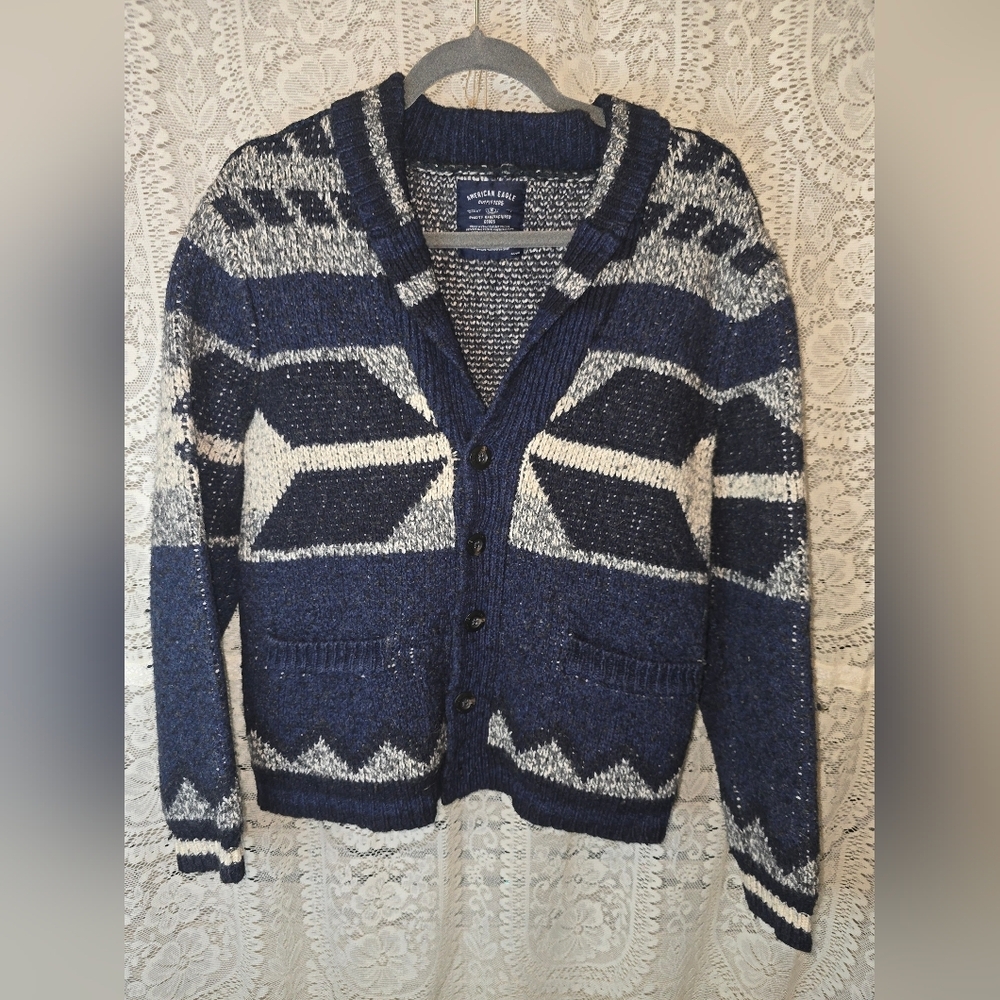 American Eagle Outfitters, Cardigan Button Down Sweater, Large